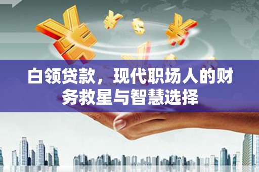 涟水白领贷款，现代职场人的财务救星与智慧选择