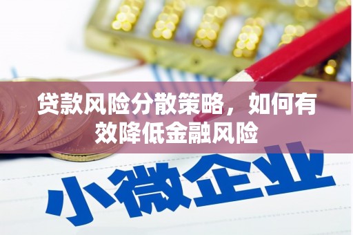 涟水贷款风险分散策略，如何有效降低金融风险