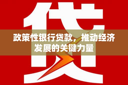 涟水政策性银行贷款，推动经济发展的关键力量
