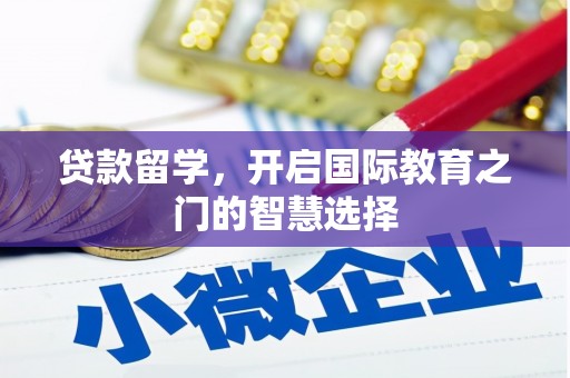 涟水贷款留学，开启国际教育之门的智慧选择