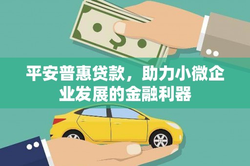 涟水平安普惠贷款，助力小微企业发展的金融利器