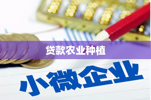 涟水贷款农业种植