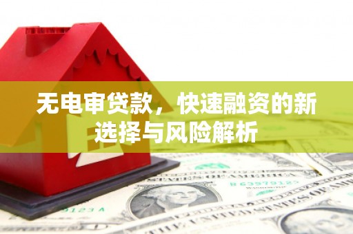 涟水无电审贷款，快速融资的新选择与风险解析