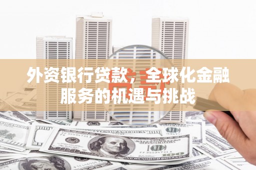 涟水外资银行贷款，全球化金融服务的机遇与挑战