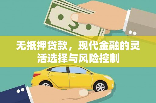 涟水无抵押贷款，现代金融的灵活选择与风险控制