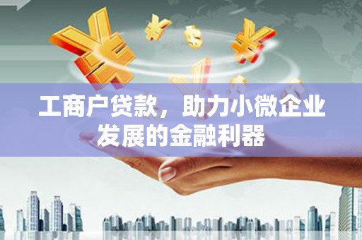 涟水工商户贷款，助力小微企业发展的金融利器