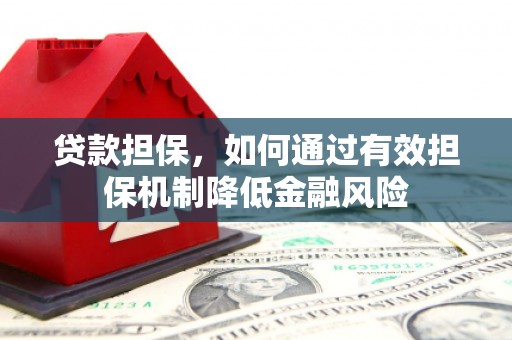 涟水贷款担保，如何通过有效担保机制降低金融风险