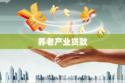 涟水养老产业贷款