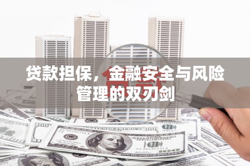 涟水贷款担保，金融安全与风险管理的双刃剑
