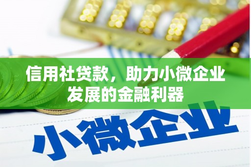涟水信用社贷款，助力小微企业发展的金融利器