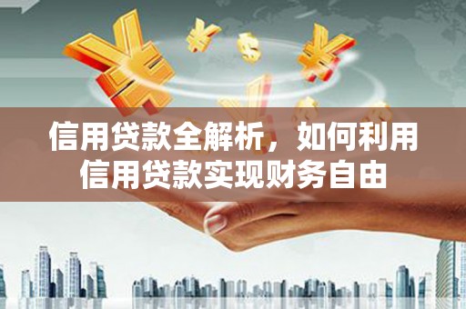 涟水信用贷款全解析，如何利用信用贷款实现财务自由