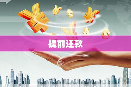 涟水提前还款