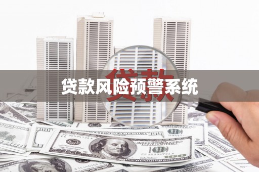 涟水贷款风险预警系统